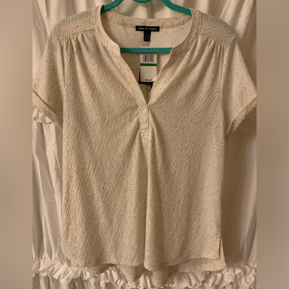 Women’s cable & gauge top large